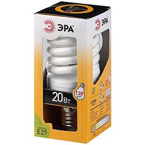 Лампа энергосбер. ЭРА F SP-20-827 E27 (мягкий свет)
